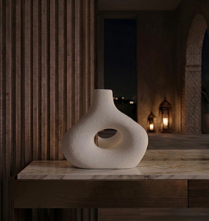 White Ceramic Vase – H15 cm HD2305024