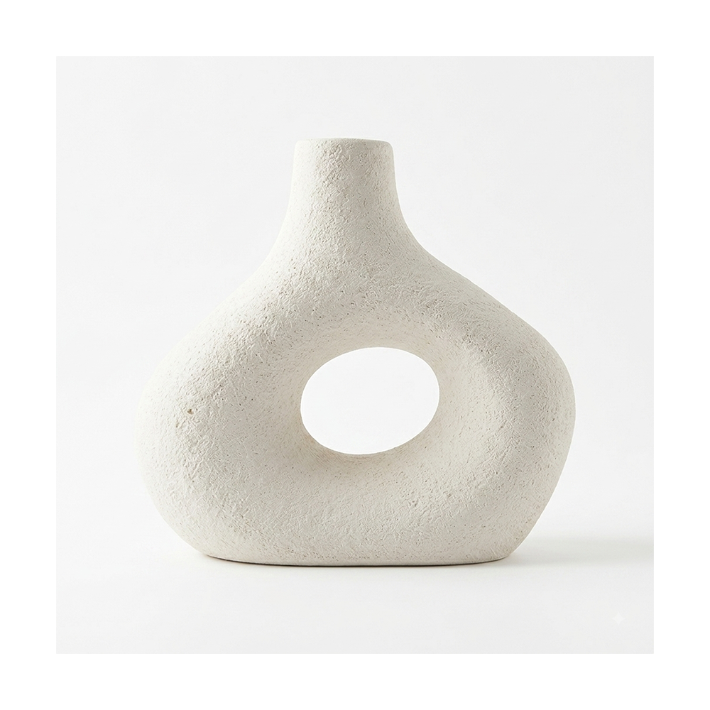White Ceramic Vase – H15 cm HD2305024