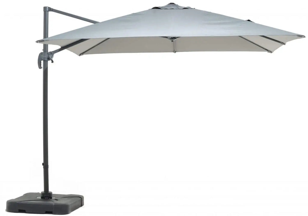 Deluxe Square Cantilever Aluminum Parasol Set