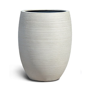 Antique White Horizontal Balloon Pot