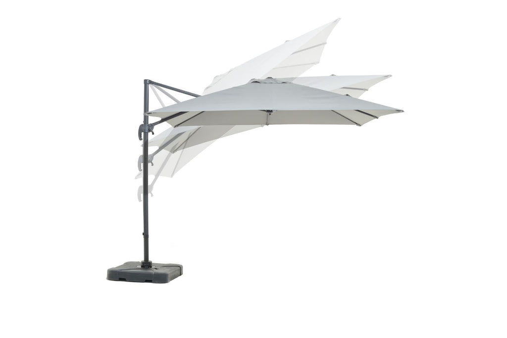 Deluxe Square Cantilever Aluminum Parasol Set
