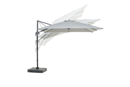 Deluxe Square Cantilever Aluminum Parasol Set
