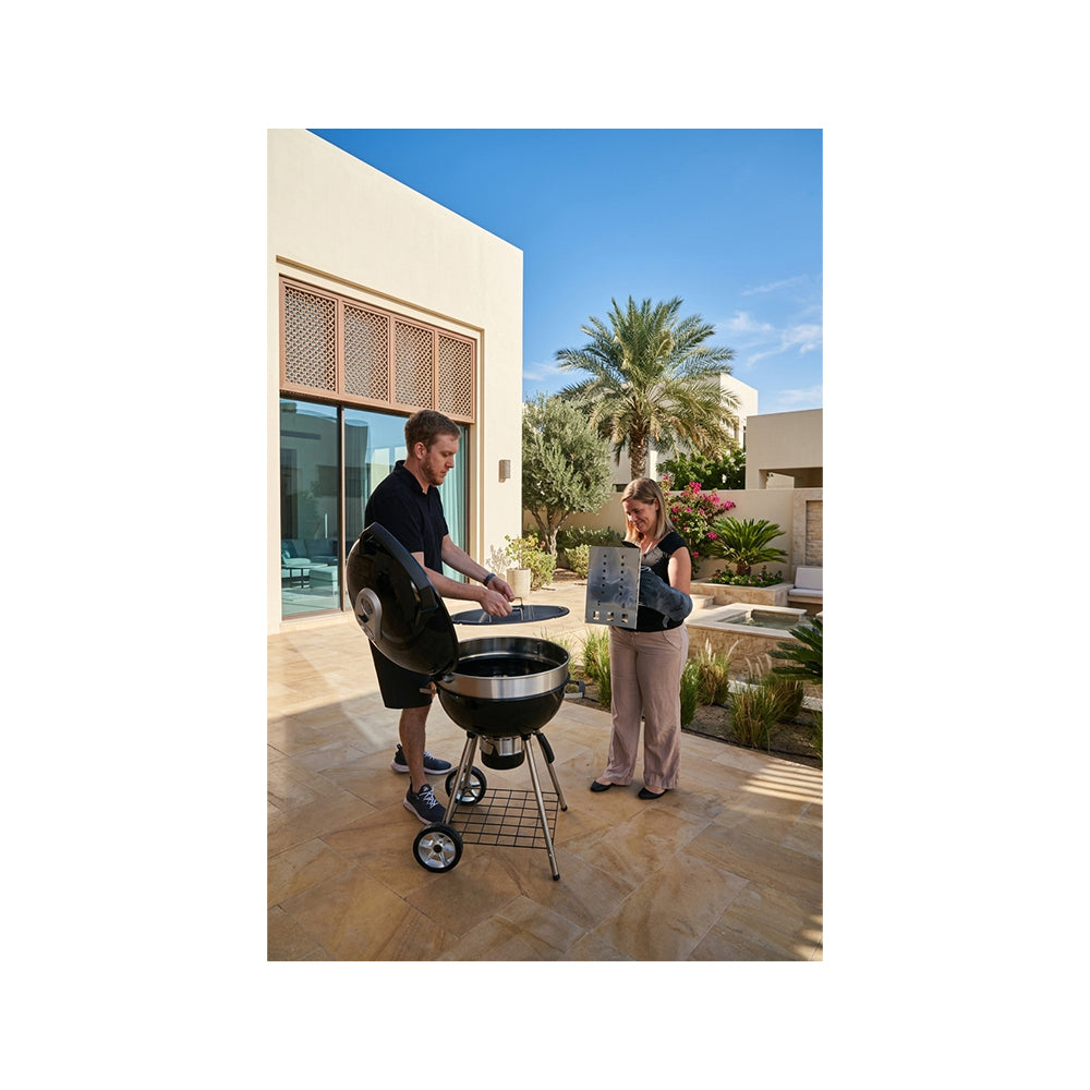 Pro Charcoal Kettle Grill, Black