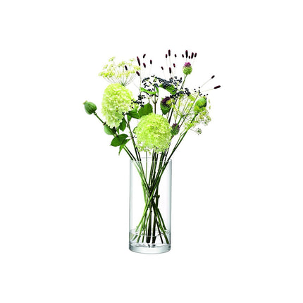 Column Vase/Candleholder – H36 × Ø17 cm Clear Glass