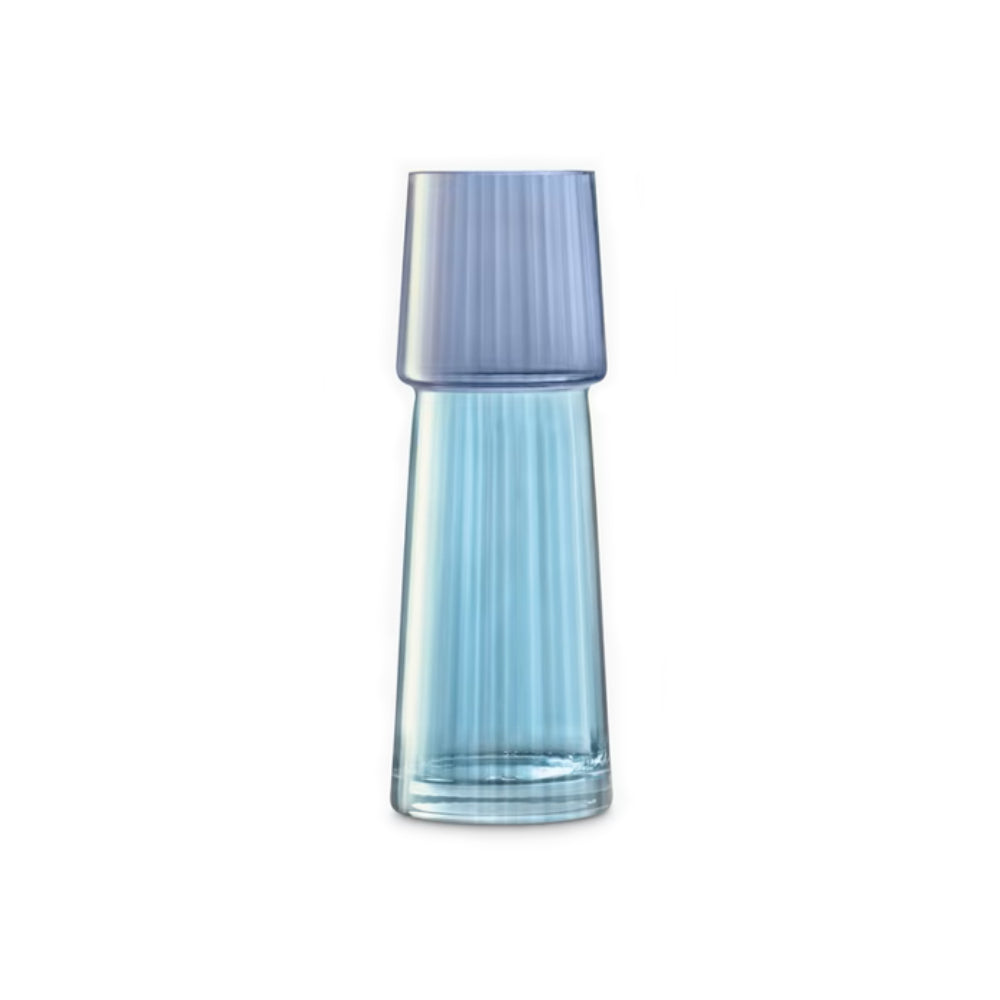 Gems Vase – H32 cm Sapphire Glass