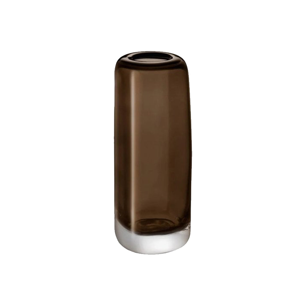 Melt Vase – H34 cm Mushroom Brown Glass