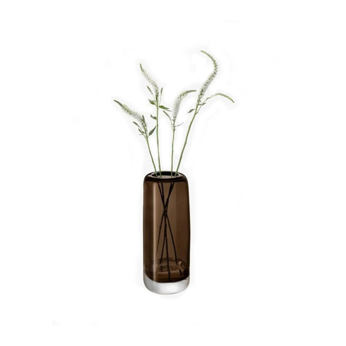 Melt Vase – H34 cm Mushroom Brown Glass