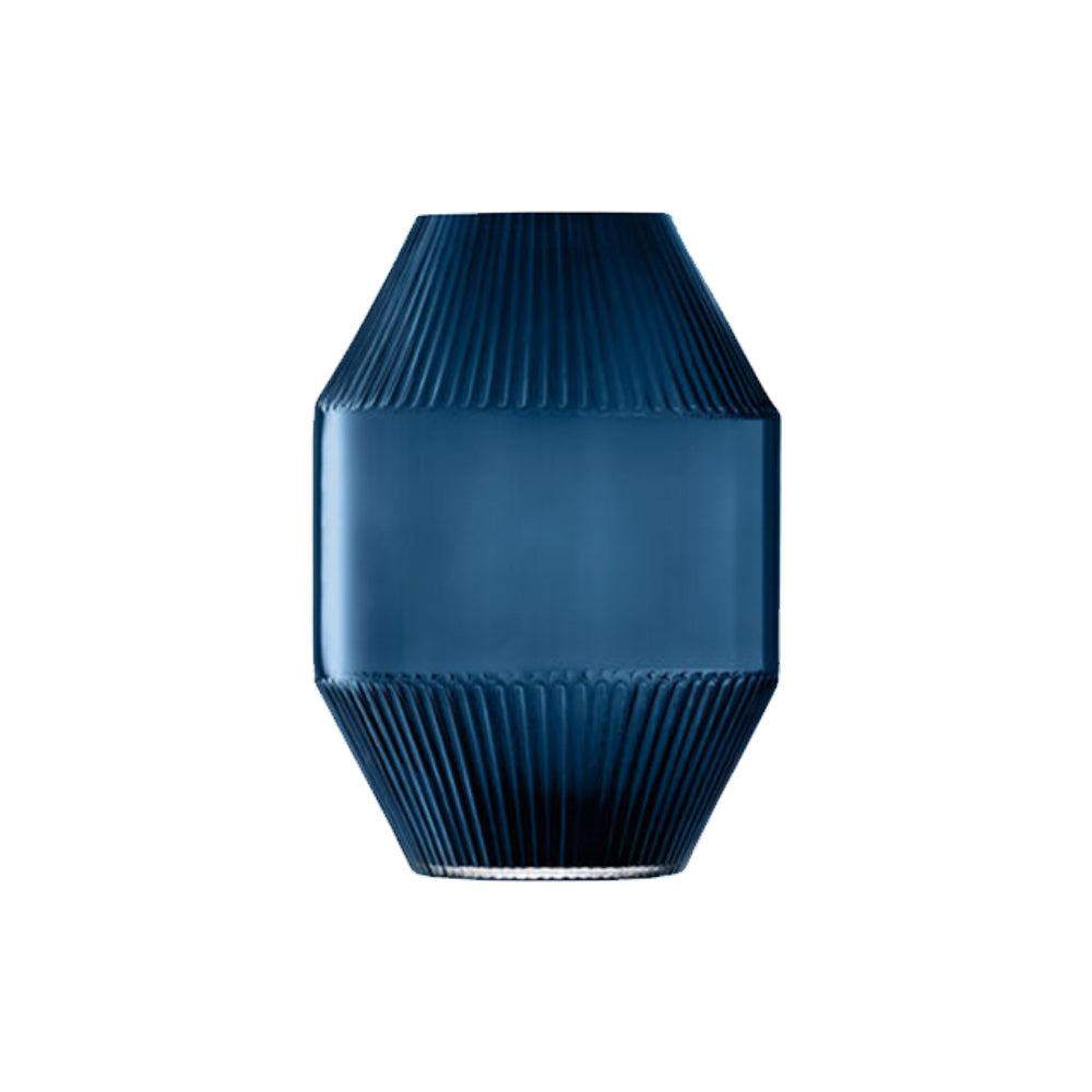 Rotunda Vase – H37 cm Sapphire Glass