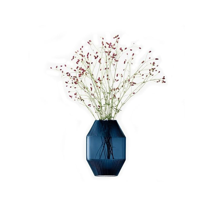 Rotunda Vase – H37 cm Sapphire Glass