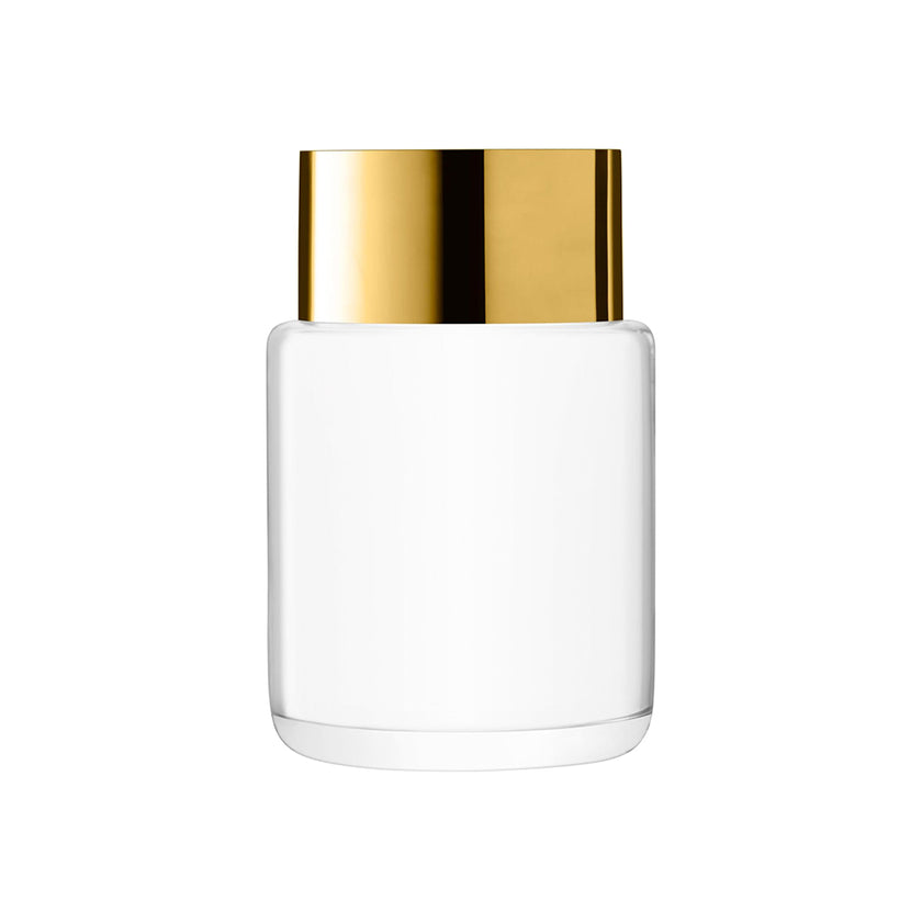 Aurum Vase/Lantern H30cm – Clear & Gold Glass
