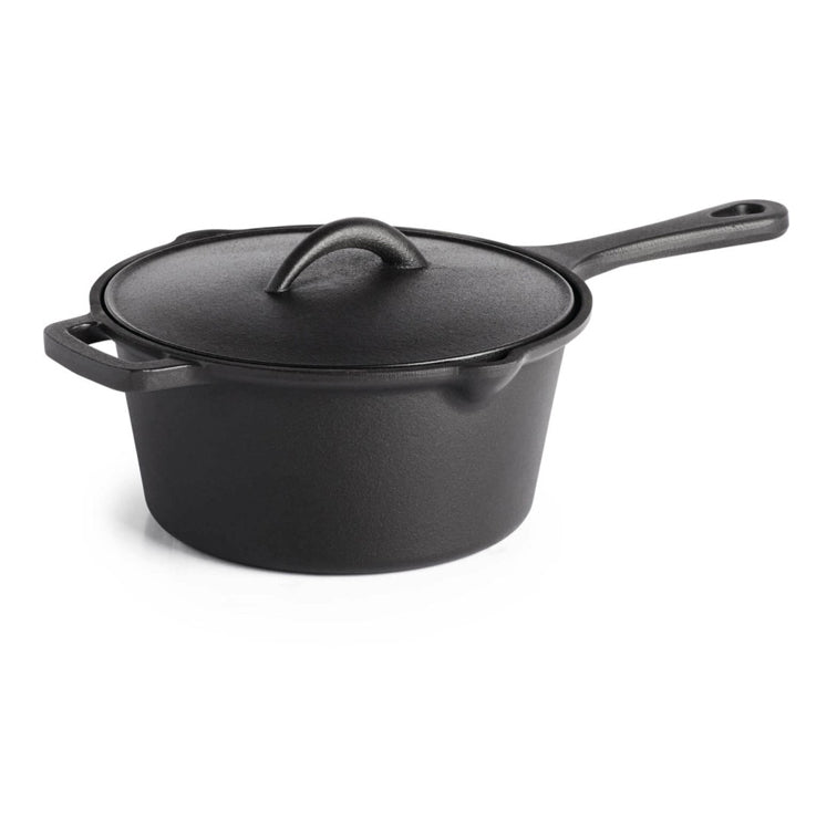 Cast Iron Sauce Pan with Lid