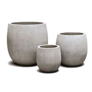 StoneLite Concrete Natural Balloon Pots